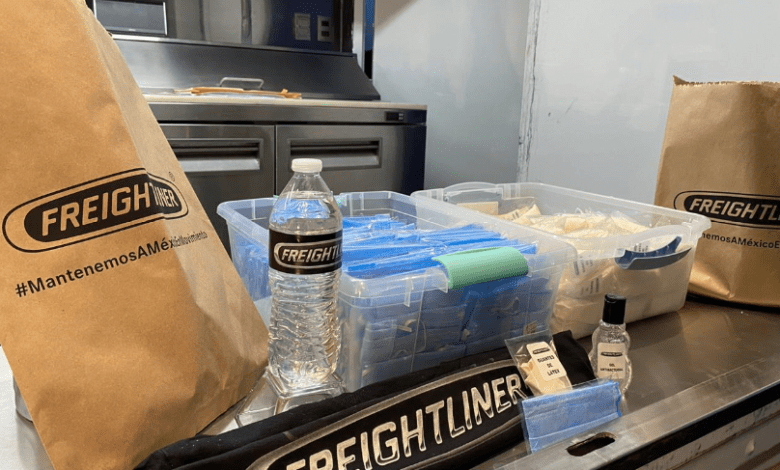 freigthliner operadores kits sanitarios