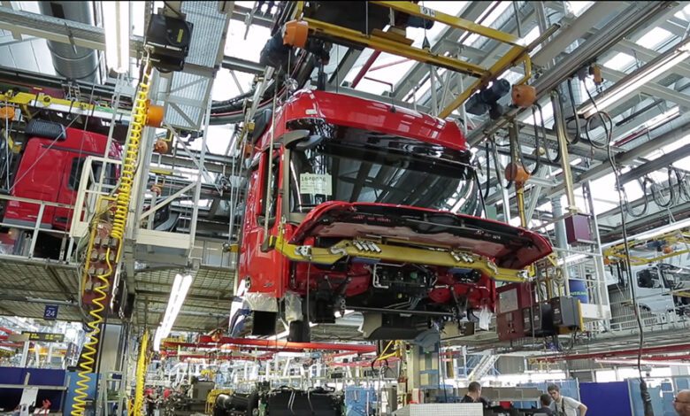 truck production in the woerth factory