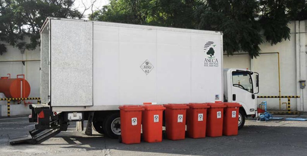 Nuevo El medio ambiente biológico de residuos médicos camión de