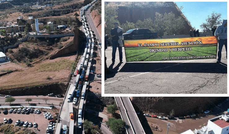 Cierre total en la aduana de Nogales, Sonora: transportistas y productores paralizan cruce a EU 1 Nogales