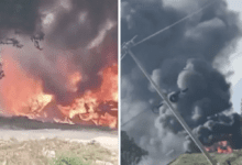 (Video) Tragedia en Tulancingo: camión de carga cae de puente, se incendia y deja al menos un muerto 2 Captura de pantalla 2025 12 16 a las 4.11.21 p.m