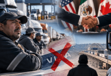 Canacar busca diálogo EUA retiro 25 mil visas transportistas fronterizos México 2026, cruce frontera norte